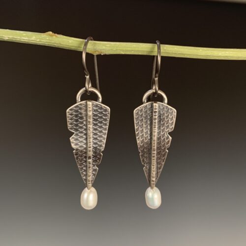 Textured Sterling Earrings