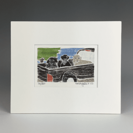 Matted "Dog Bed" Print