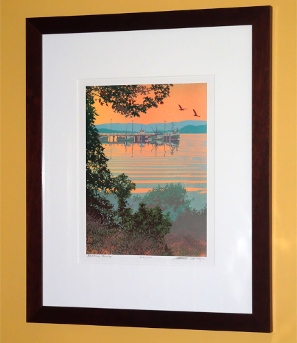 Alternative view of "Back Bay" Serigraph Print