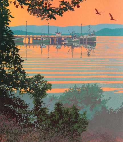 "Back Bay" Serigraph Print