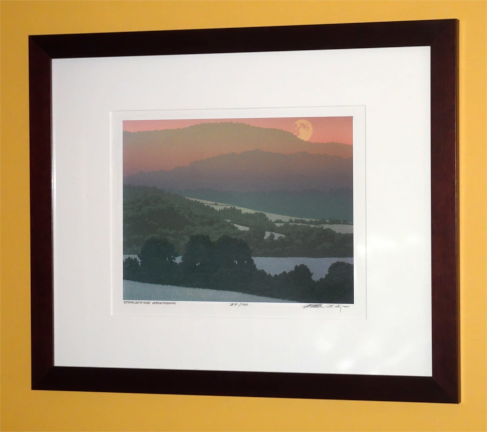 Alternative view of "Summer Moon" Serigraph Print