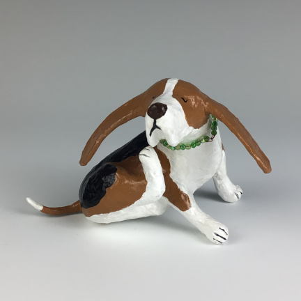 Paper Mache Beagle