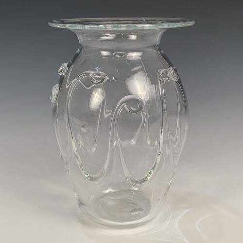 Alternative view of Clear Hand Blown Glass Vase