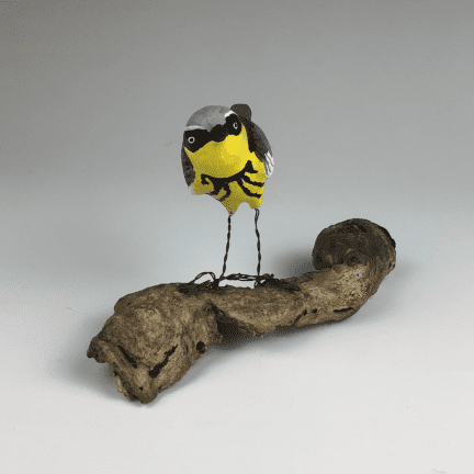 Alternative view of Paper Mache Warbler
