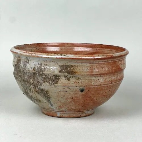 Shino Ash Serving Bowl
