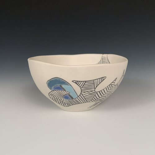 Small Bowl with Abstract Design