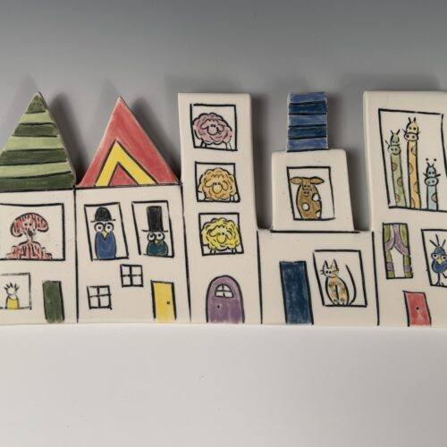 Zany City with Animals - Wall Art