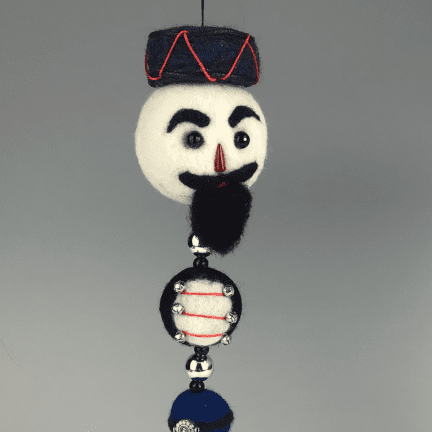Alternative view of Felted Nutcracker Ornament