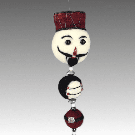Alternative view of Felted Nutcracker Ornament