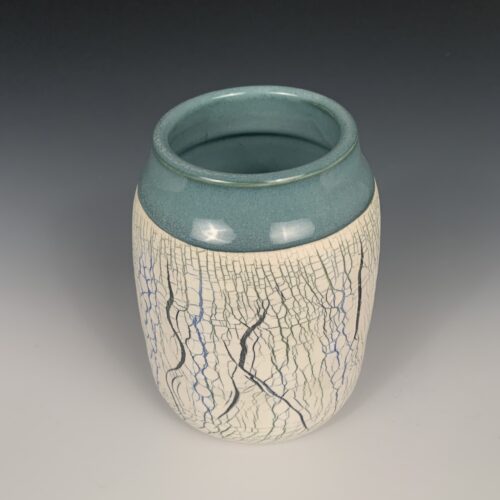 Alternative view of Small Crack-Textured Vase