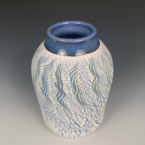 Alternative view of Crack-Textured Vase