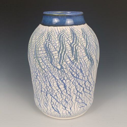 Crack-Textured Vase