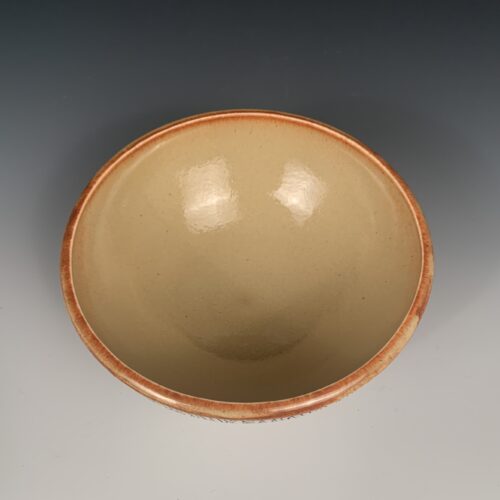 Alternative view of Crack-Textured Shino Bowl