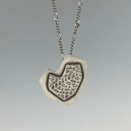 Angular Heart Pendant