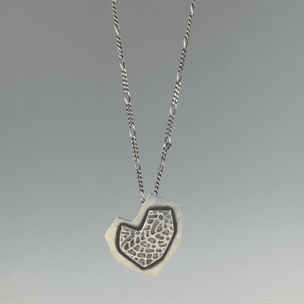 Alternative view of Angular Heart Pendant