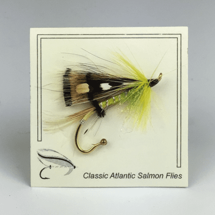 Atlantic Salmon Fly Pin: "Green Highlander"