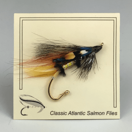 Atlantic Salmon Fly Pin: "Jock Scott"