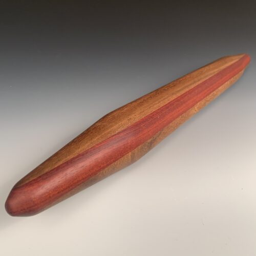 Alternative view of Bloodwood and Bocote Rolling Pin