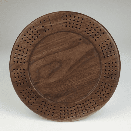 Mini Round Cribbage Board