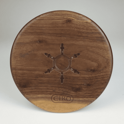 Alternative view of Mini Round Cribbage Board