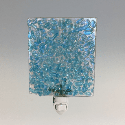 Glass Blue Night Light
