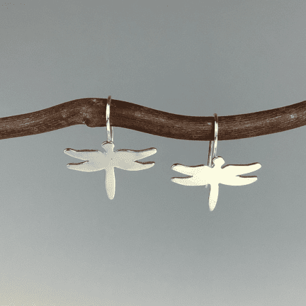 Dragonfly Silhouette Earrings