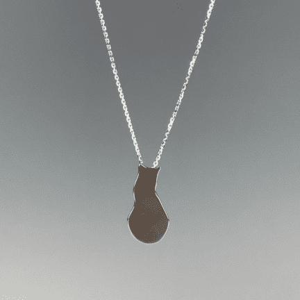 Alternative view of Cat Silhouette Pendant