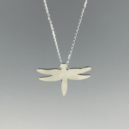 Dragonfly Silhouette Pendant