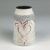Textured Heart Vase