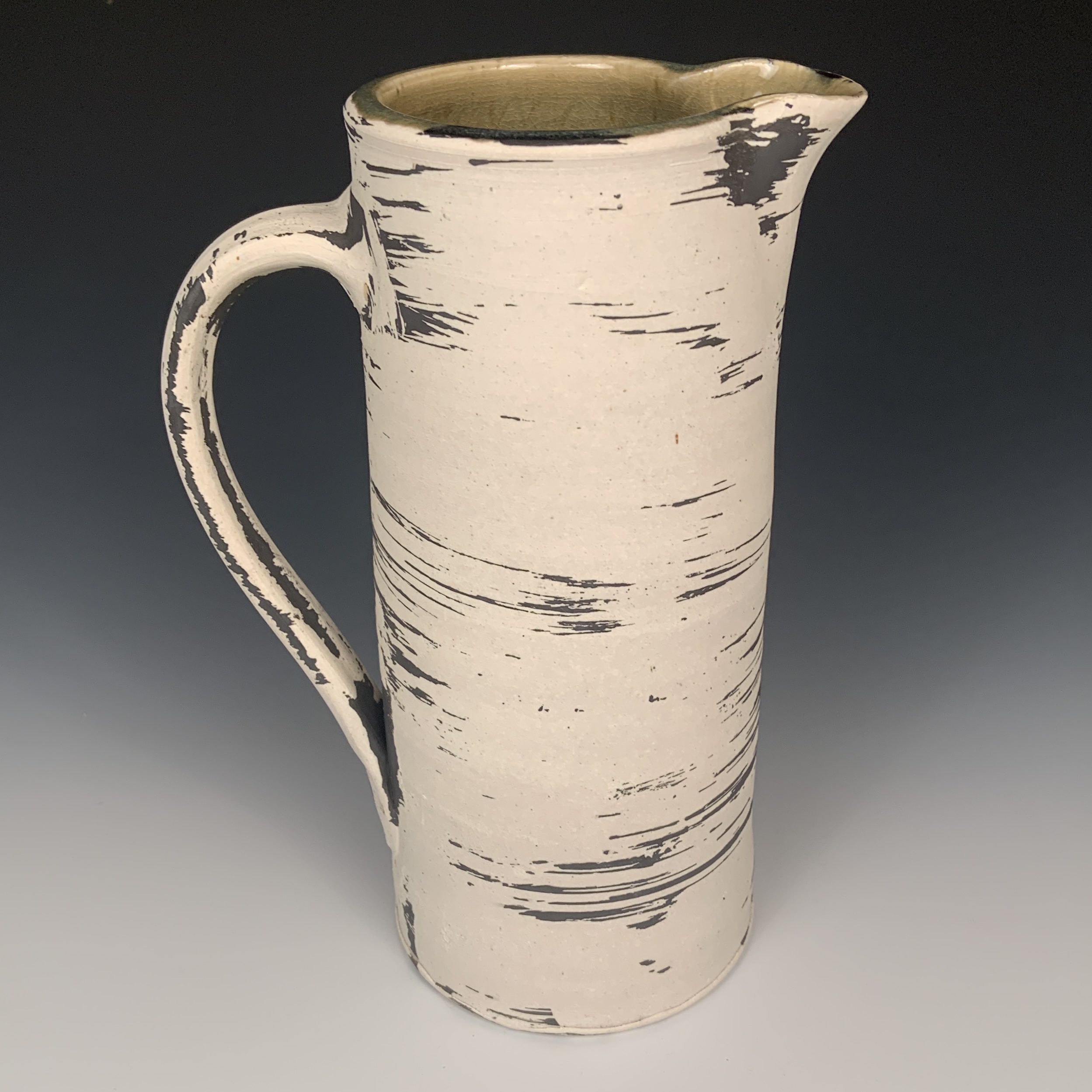 Tall Birch Bark Pitcher