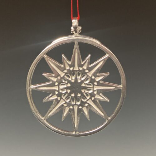 Pewter Compass Ornament