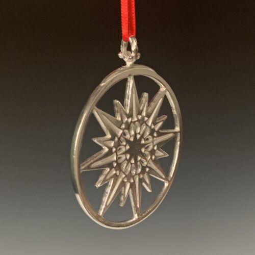 Alternative view of Pewter Compass Ornament