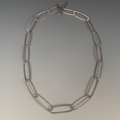 Alternative view of Hand Forged Sterling Silver Necklace