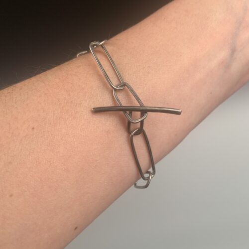 Alternative view of Hand Forged Sterling Silver Bracelet