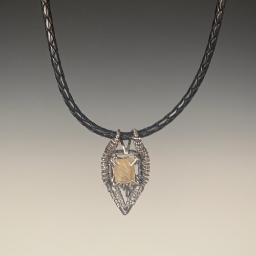 Alternative view of Rutilated Quartz Pendant
