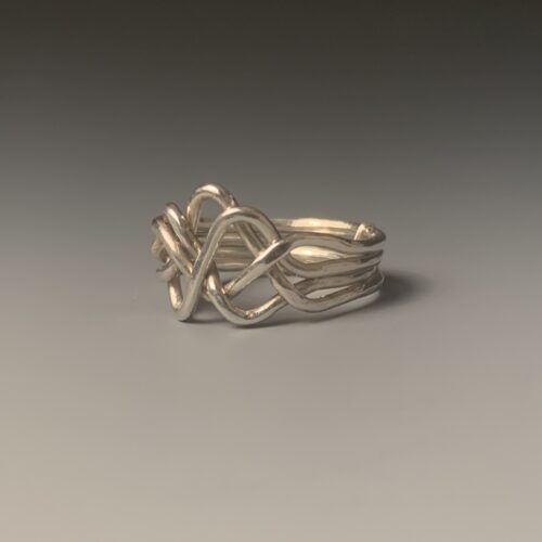Alternative view of Silver Puzzle Ring