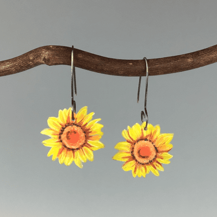 Sunflower Earrings