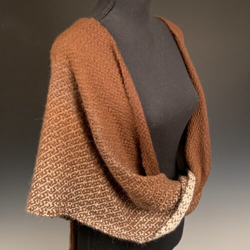Alternative view of Alpaca Infinity Shawl - Mocha