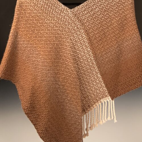 Alternative view of Alpaca Infinity Shawl - Coffee and Cream