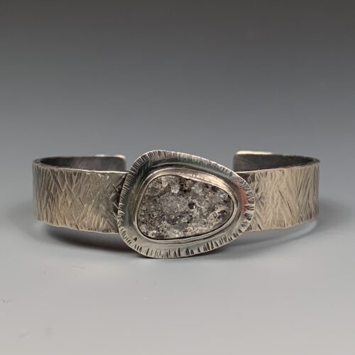 Alternative view of Sterling Silver and Druzy Cuff