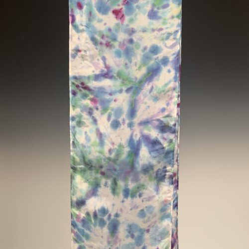 Alternative view of Ice-Dyed Silk Scarf - Ocean Breeze