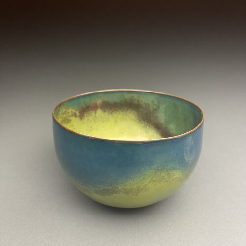 Enameled Copper Bowl