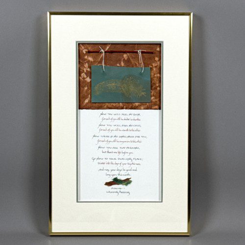 Apache Wedding Blessing Mixed Media Collage