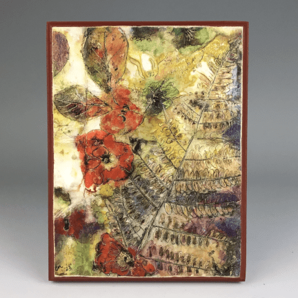 Fern and Cosmos Ecoprint