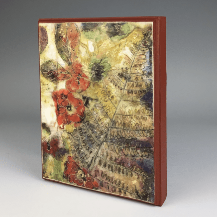 Alternative view of Fern and Cosmos Ecoprint