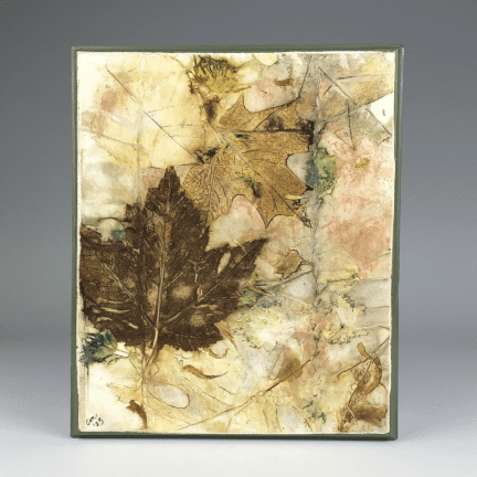 Oak and Maple Leaf Ecoprint