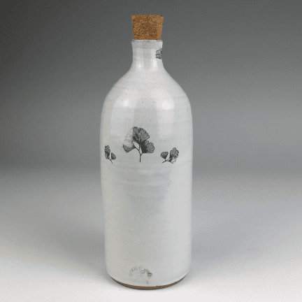 Corked Ginkgo Leaf Bottle