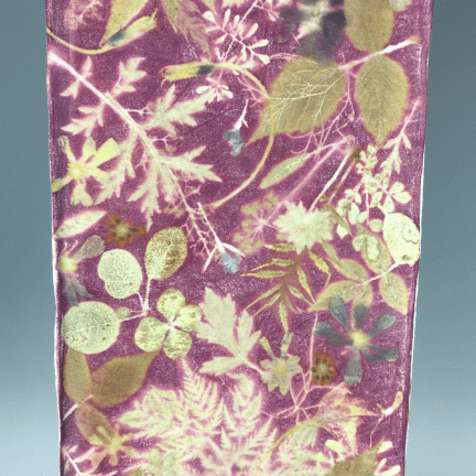 Alternative view of Botanical Silk & Wool Scarf