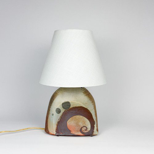 Wood Fired Stoneware Lamp