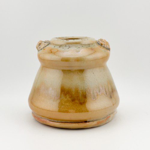 Alternative view of Wood Fired Ruffle Detail Flower Vase 2